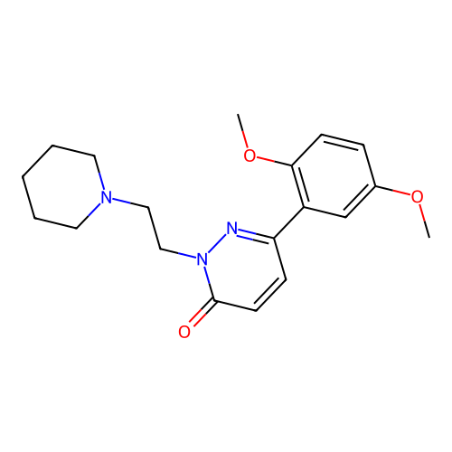 6-(2,5-Dimethoxyphenyl)-2-(2-piperidin-1-ylethyl)pyridazin-3-one structure