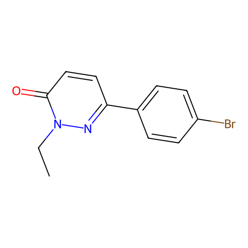 6-(4-Bromophenyl)-2-ethylpyridazin-3-one structure