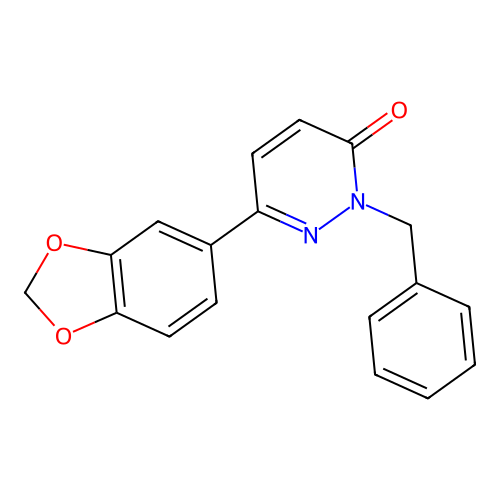 6-(1,3-Benzodioxol-5-yl)-2-benzylpyridazin-3-one structure