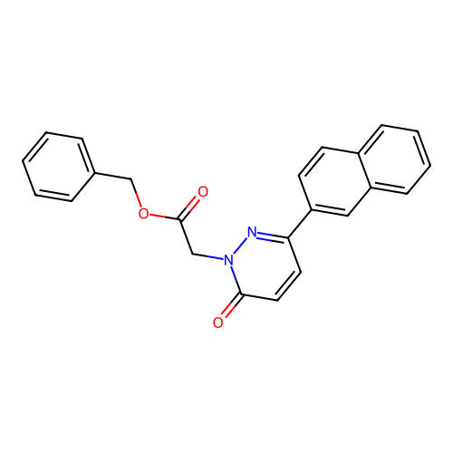 benzyl [3-(naphthalen-2-yl)-6-oxopyridazin-1(6H)-yl]acetate structure