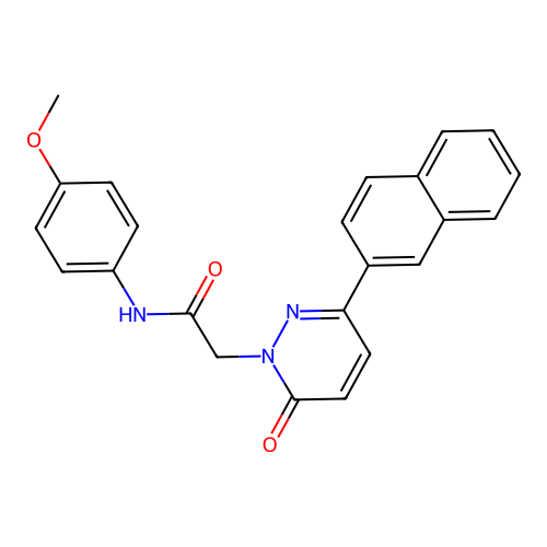 N-(4-methoxyphenyl)-2-(3-(naphthalen-2-yl)-6-oxopyridazin-1(6H)-yl)acetamide structure