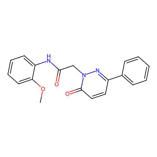 N-(2-methoxyphenyl)-2-(6-oxo-3-phenylpyridazin-1(6H)-yl)acetamide structure