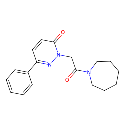 2-(2-(azepan-1-yl)-2-oxoethyl)-6-phenylpyridazin-3(2H)-one structure