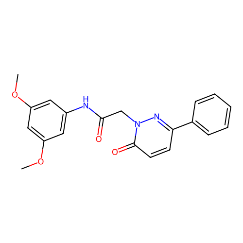 N-(3,5-dimethoxyphenyl)-2-(6-oxo-3-phenylpyridazin-1(6H)-yl)acetamide structure