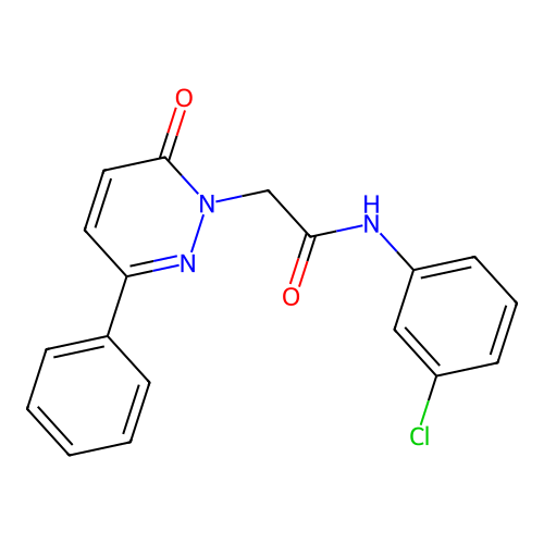 N-(3-chlorophenyl)-2-(6-oxo-3-phenylpyridazin-1(6H)-yl)acetamide structure
