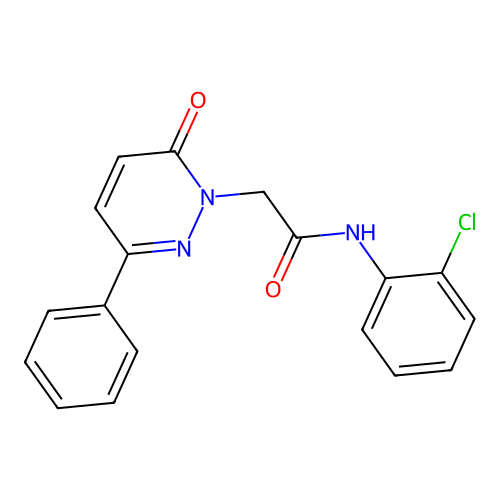 N-(2-chlorophenyl)-2-(6-oxo-3-phenylpyridazin-1(6H)-yl)acetamide structure