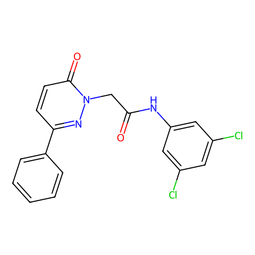 N-(3,5-dichlorophenyl)-2-(6-oxo-3-phenylpyridazin-1(6H)-yl)acetamide structure