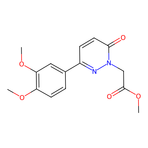 Methyl 2-[3-(3,4-dimethoxyphenyl)-6-oxopyridazin-1-yl]acetate structure