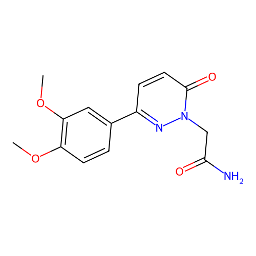 2-[3-(3,4-Dimethoxyphenyl)-6-oxopyridazin-1-yl]acetamide structure