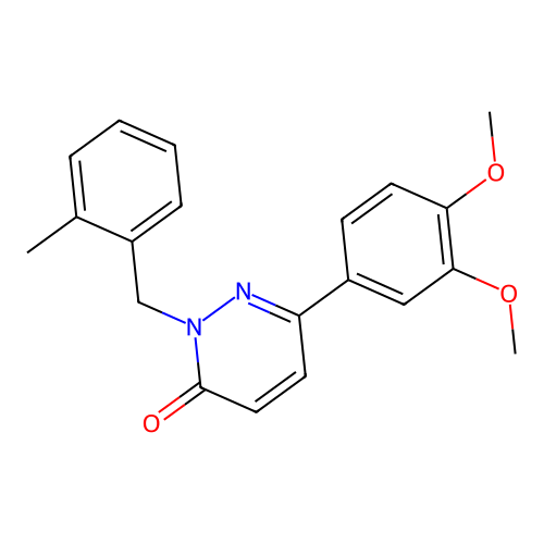 6-(3,4-dimethoxyphenyl)-2-(2-methylbenzyl)pyridazin-3(2H)-one structure