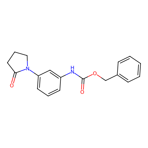 benzyl N-[3-(2-oxopyrrolidin-1-yl)phenyl]carbamate structure