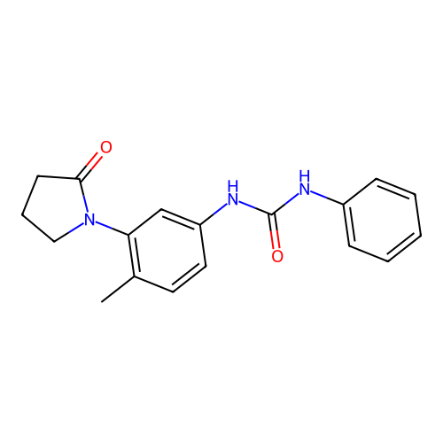1-(4-Methyl-3-(2-oxopyrrolidin-1-yl)phenyl)-3-phenylurea structure