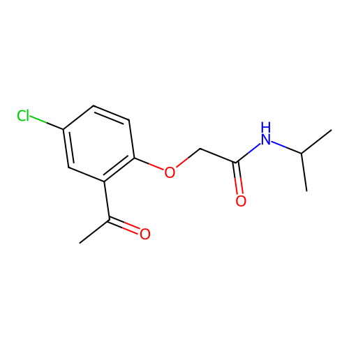 2-(2-Acetyl-4-chlorophenoxy)-N-isopropylacetamide structure