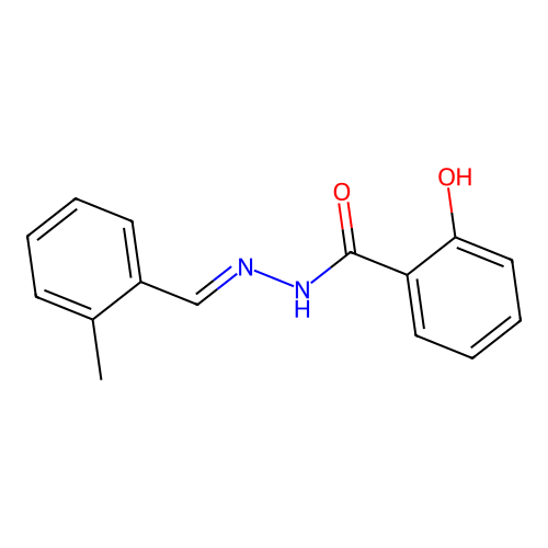 2-hydroxy-N-[(E)-(2-methylphenyl)methylideneamino]benzamide structure
