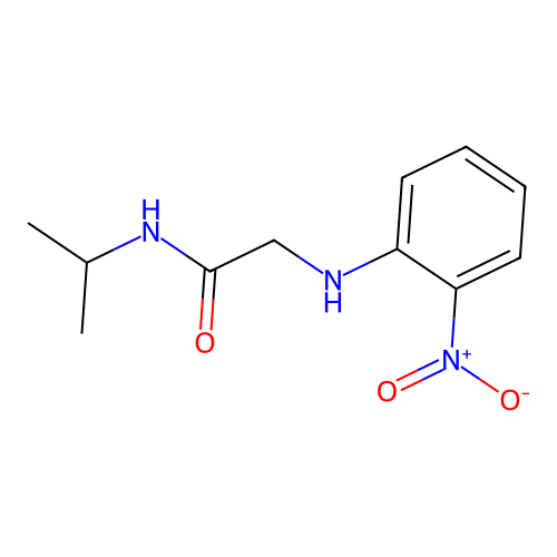 n-Isopropyl-2-((2-nitrophenyl)amino)acetamide structure