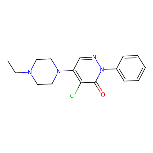 4-Chloro-5-(4-ethylpiperazin-1-yl)-2-phenyl-2,3-dihydropyridazin-3-one structure