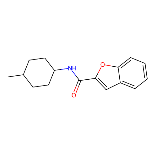 N-(4-methylcyclohexyl)-1-benzofuran-2-carboxamide structure