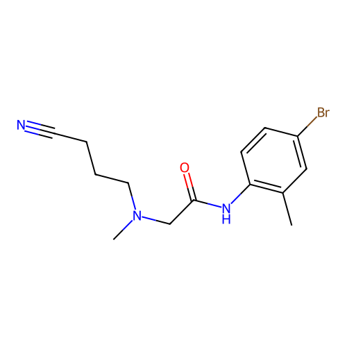 N-(4-Bromo-2-methylphenyl)-2-[(3-cyanopropyl)methylamino]acetamide structure