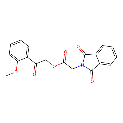 2-(2-Methoxyphenyl)-2-oxoethyl 2-(1,3-dioxoisoindolin-2-yl)acetate structure