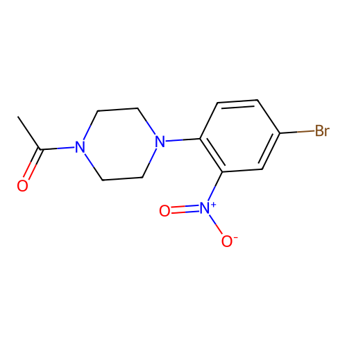 1-(4-(4-Bromo-2-nitrophenyl)piperazin-1-yl)ethanone structure