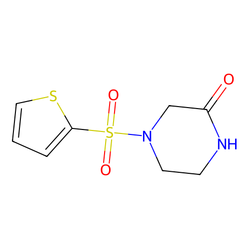 4-(Thiophen-2-ylsulfonyl)piperazin-2-one structure
