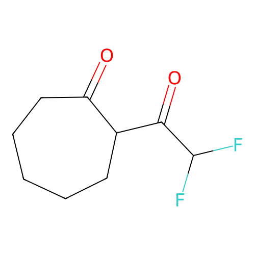 2-(Difluoroacetyl)cycloheptanone structure