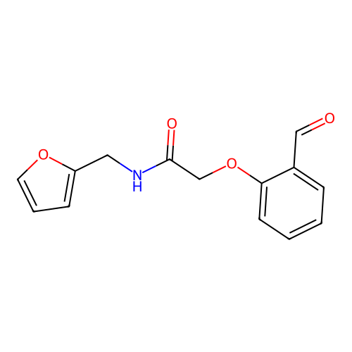 2-(2-Formylphenoxy)-n-(2-furylmethyl)acetamide structure