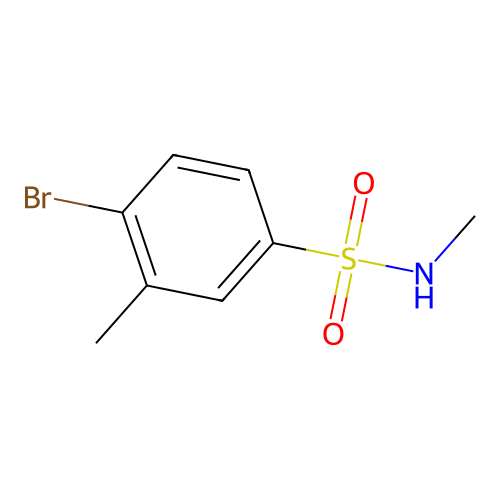 4-bromo-N,3-dimethylbenzenesulfonamide structure