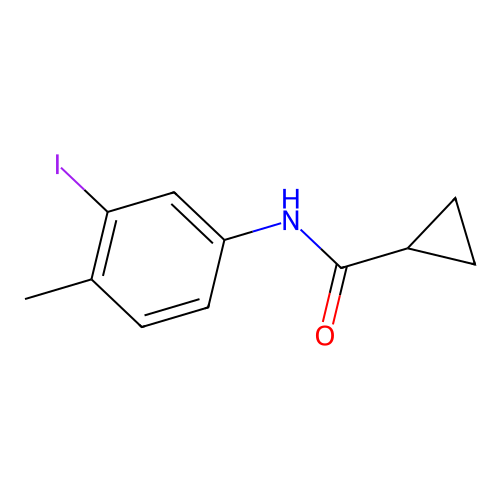 N-(3-iodo-4-methylphenyl)cyclopropanecarboxamide structure