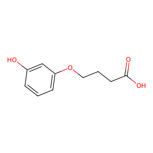 4-(3-hydroxyphenoxy)butanoic Acid structure