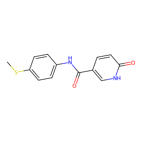 n-(4-(Methylthio)phenyl)-6-oxo-1,6-dihydropyridine-3-carboxamide structure