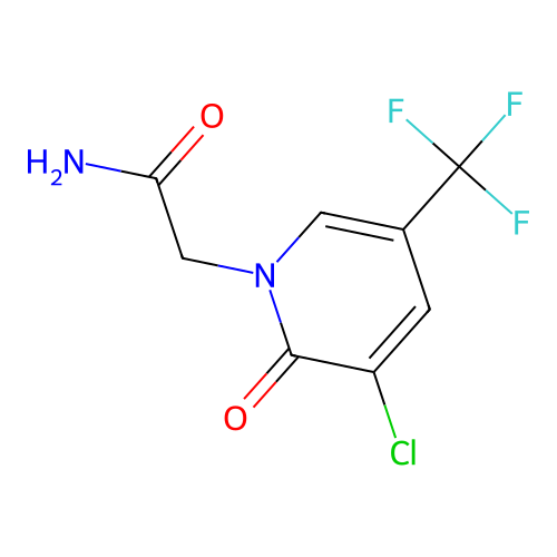 2-[3-Chloro-2-oxo-5-(trifluoromethyl)pyridin-1-yl]acetamide structure