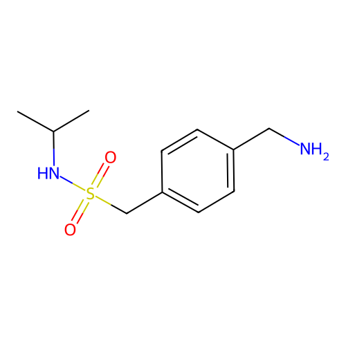 1-[4-(aminomethyl)phenyl]-N-(propan-2-yl)methanesulfonamide structure