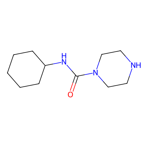 N-cyclohexylpiperazine-1-carboxamide structure
