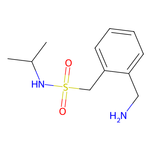 1-[2-(aminomethyl)phenyl]-N-(propan-2-yl)methanesulfonamide structure