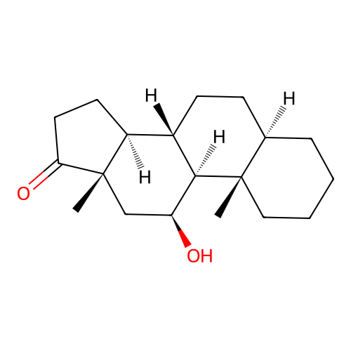 11Beta-hydroxy-5alpha-androstan-17-one structure