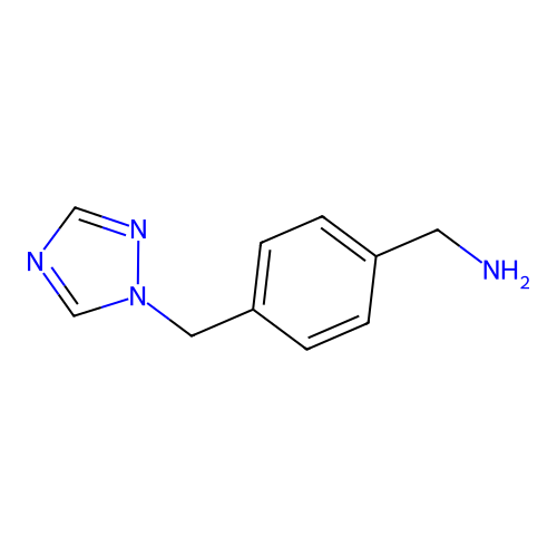 [4-(1,2,4-Triazol-1-ylmethyl)phenyl]methanamine structure