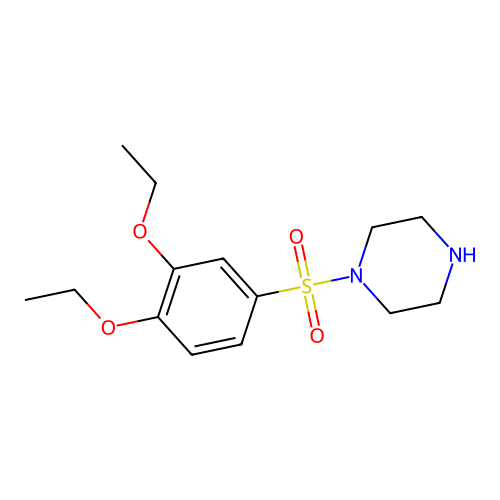 1-(3,4-Diethoxybenzenesulfonyl)piperazine structure