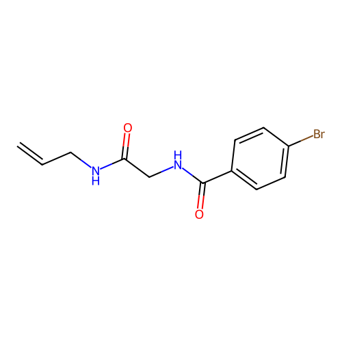 n-(2-(Allylamino)-2-oxoethyl)-4-bromobenzamide structure
