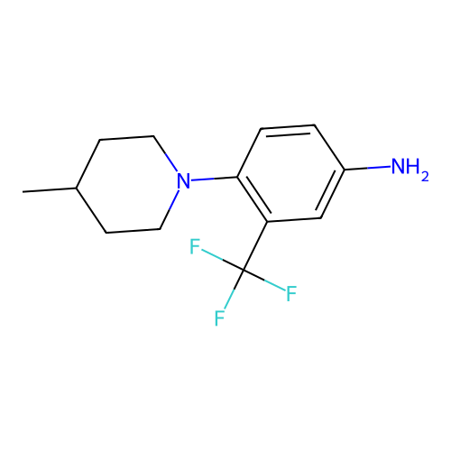 4-(4-Methylpiperidin-1-yl)-3-(trifluoromethyl)aniline structure