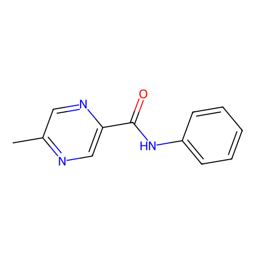 5-methyl-N-phenylpyrazine-2-carboxamide structure