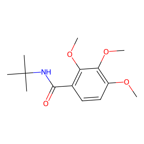 N-(1,1-Dimethylethyl)-2,3,4-trimethoxybenzamide structure