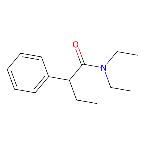 N,N-diethyl-2-phenylbutanamide structure