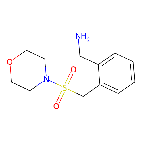 {2-[(Morpholine-4-sulfonyl)methyl]phenyl}methanamine structure