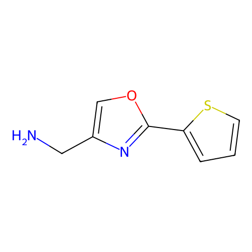 [2-(Thiophen-2-yl)-1,3-oxazol-4-yl]methanamine structure