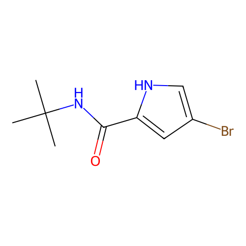 4-Bromo-N-(tert-butyl)-1H-pyrrole-2-carboxamide structure