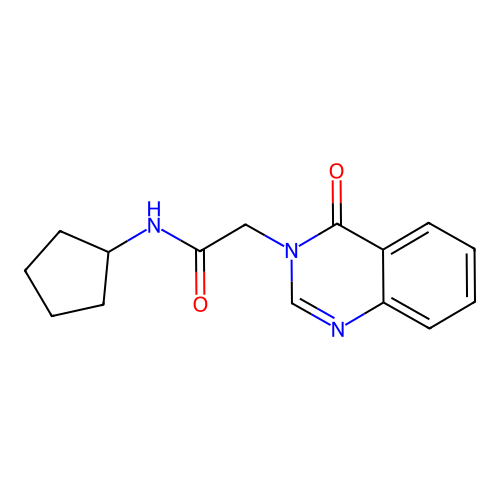 N-cyclopentyl-2-(4-oxoquinazolin-3(4H)-yl)acetamide structure