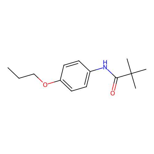 2,2-dimethyl-N-(4-propoxyphenyl)propanamide structure