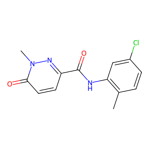 N-(5-chloro-2-methylphenyl)-1-methyl-6-oxo-1,6-dihydropyridazine-3-carboxamide structure