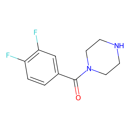 1-(3,4-Difluorobenzoyl)piperazine structure